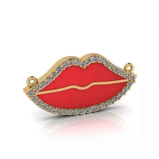 Lips pendant Model 3912 3D print model