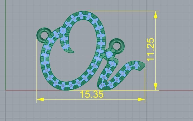 Pendant Or Model 3911 3D print model_5