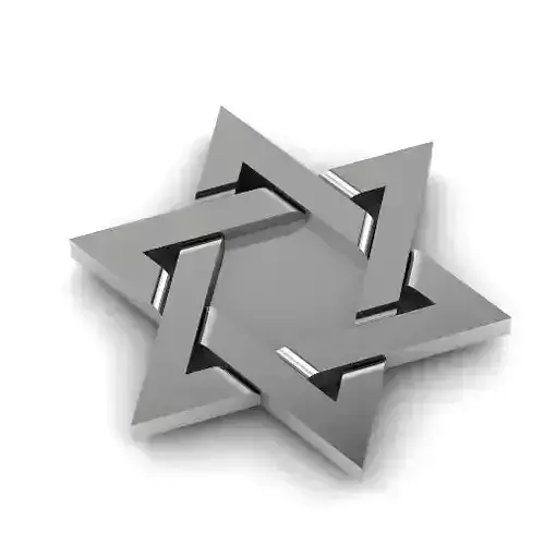 Star of David pendant Model 3898