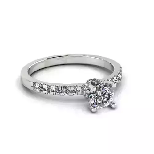 Engagement halo rings Model 3893