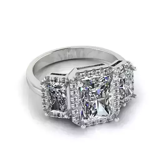 Radiant stone ring Model 3891