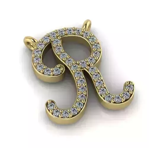 Pendant letter R Model 3890
