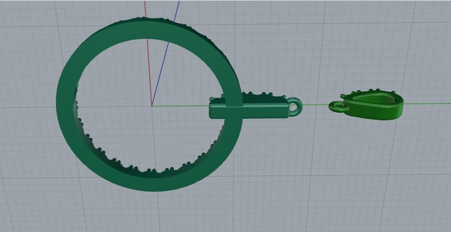 Round  pendant Model 3888 3D print model_4