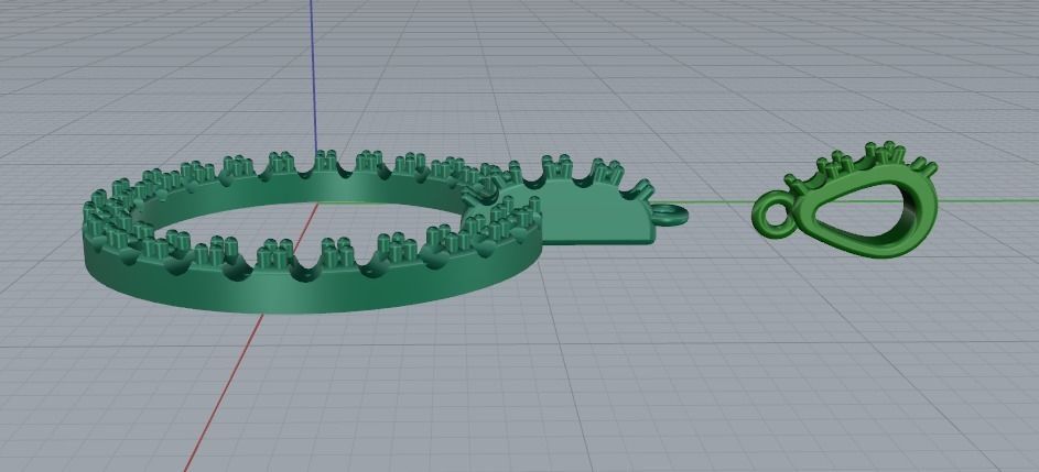 Round  pendant Model 3888 3D print model_3