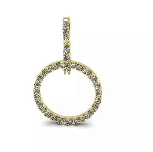 Round  pendant Model 3888 3D print model_0