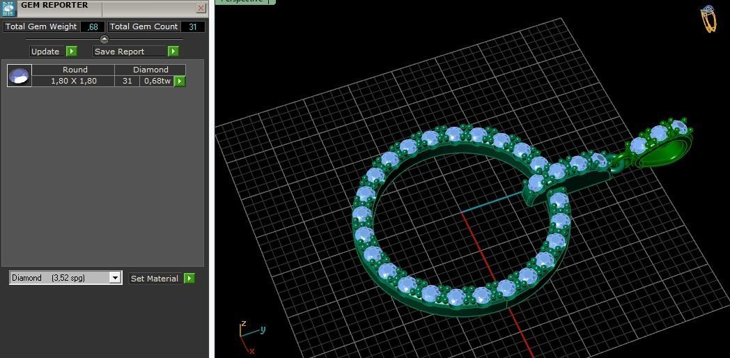 Round  pendant Model 3888 3D print model_8