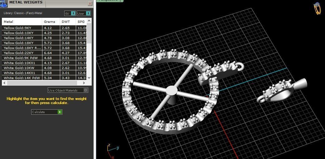 Round  pendant Model 3888 3D print model_7