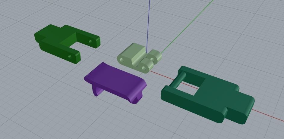 Bracelet lock Model 3886 3D print model_4