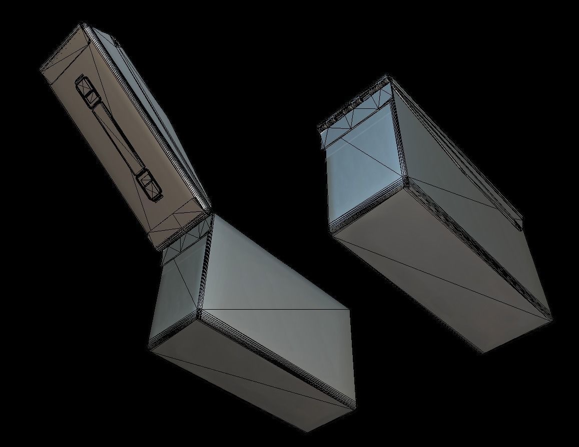 ROK Army AmmunitionBox Low-poly 3D model_11