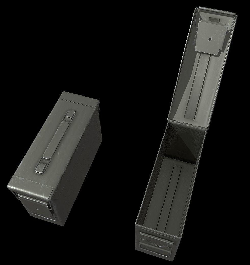 ROK Army AmmunitionBox Low-poly 3D model_2