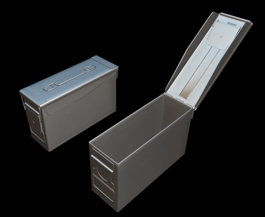 ROK Army AmmunitionBox Low-poly 3D model_6