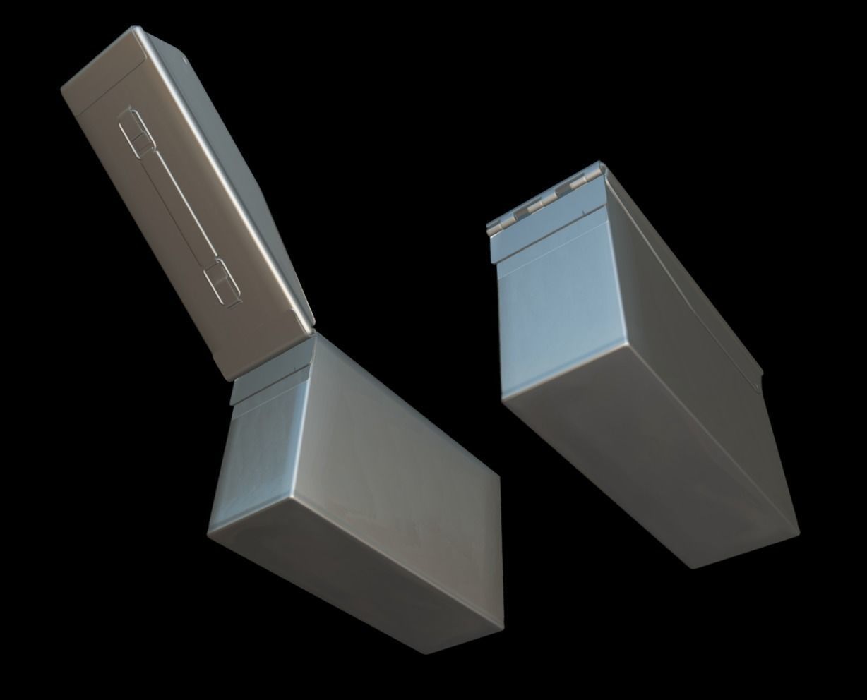 ROK Army AmmunitionBox Low-poly 3D model_7