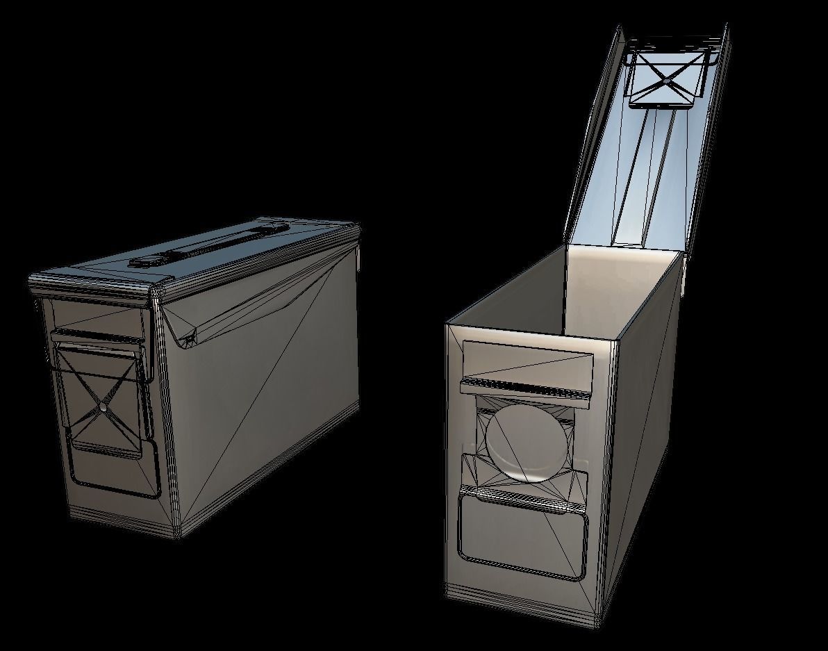 ROK Army AmmunitionBox Low-poly 3D model_13
