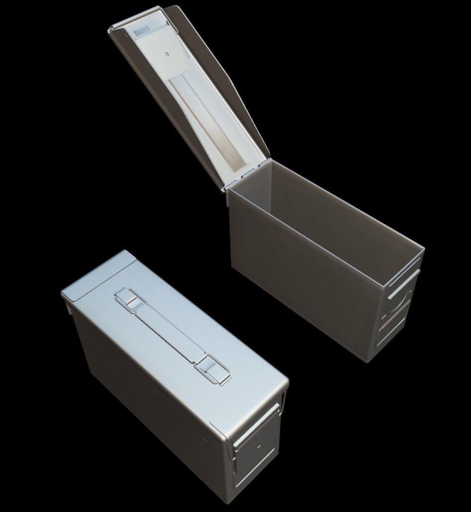 ROK Army AmmunitionBox Low-poly 3D model_5