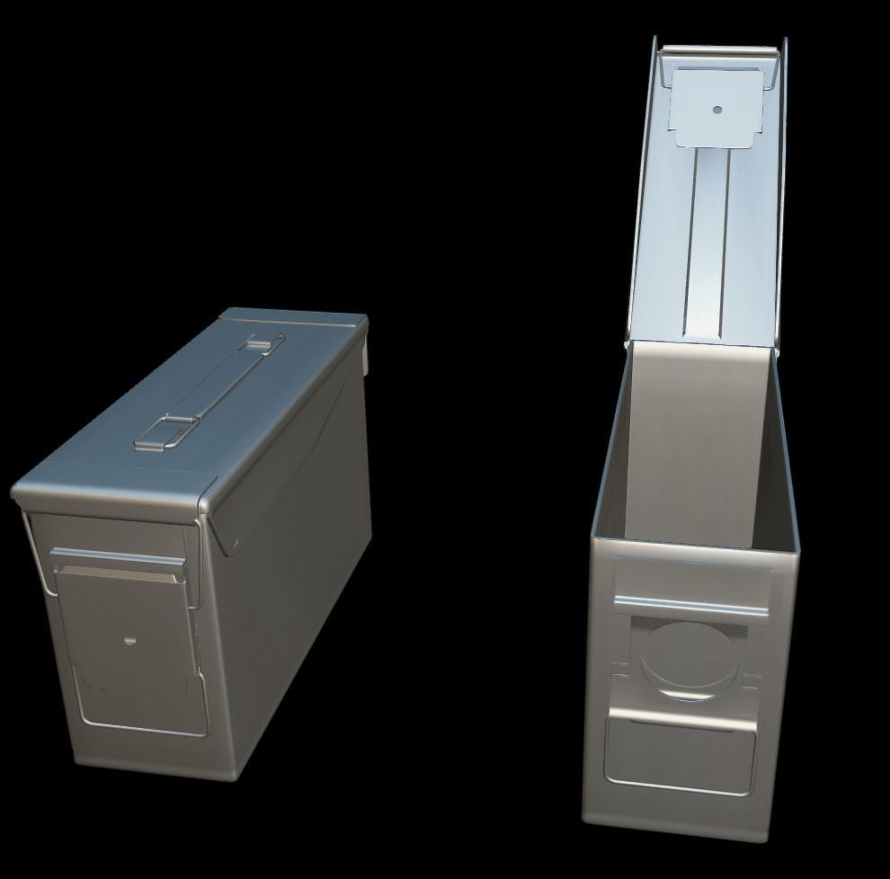 ROK Army AmmunitionBox Low-poly 3D model_8