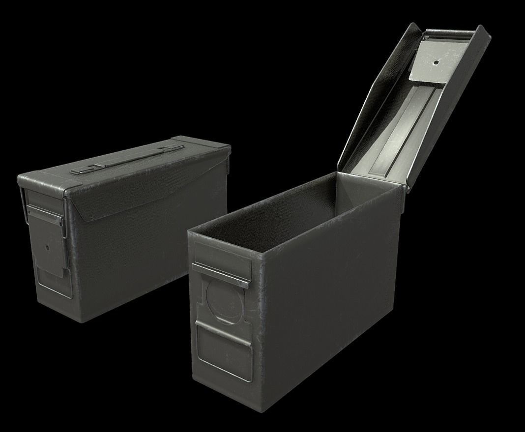 ROK Army AmmunitionBox Low-poly 3D model_1