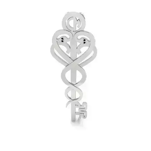 Pendant key with snakes Model 3879