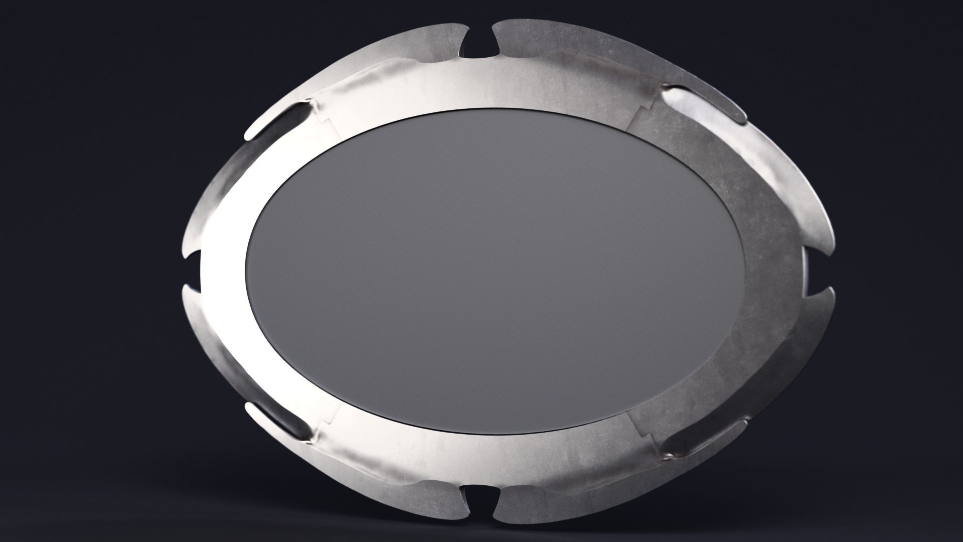 H R Giger Oval Mirror Printable 3D Model 3D print model_25