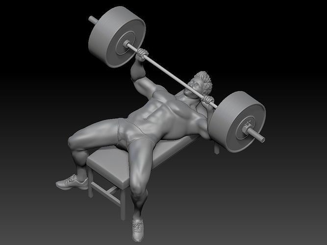 MAN GYM WEIGHTS 1 3D print model