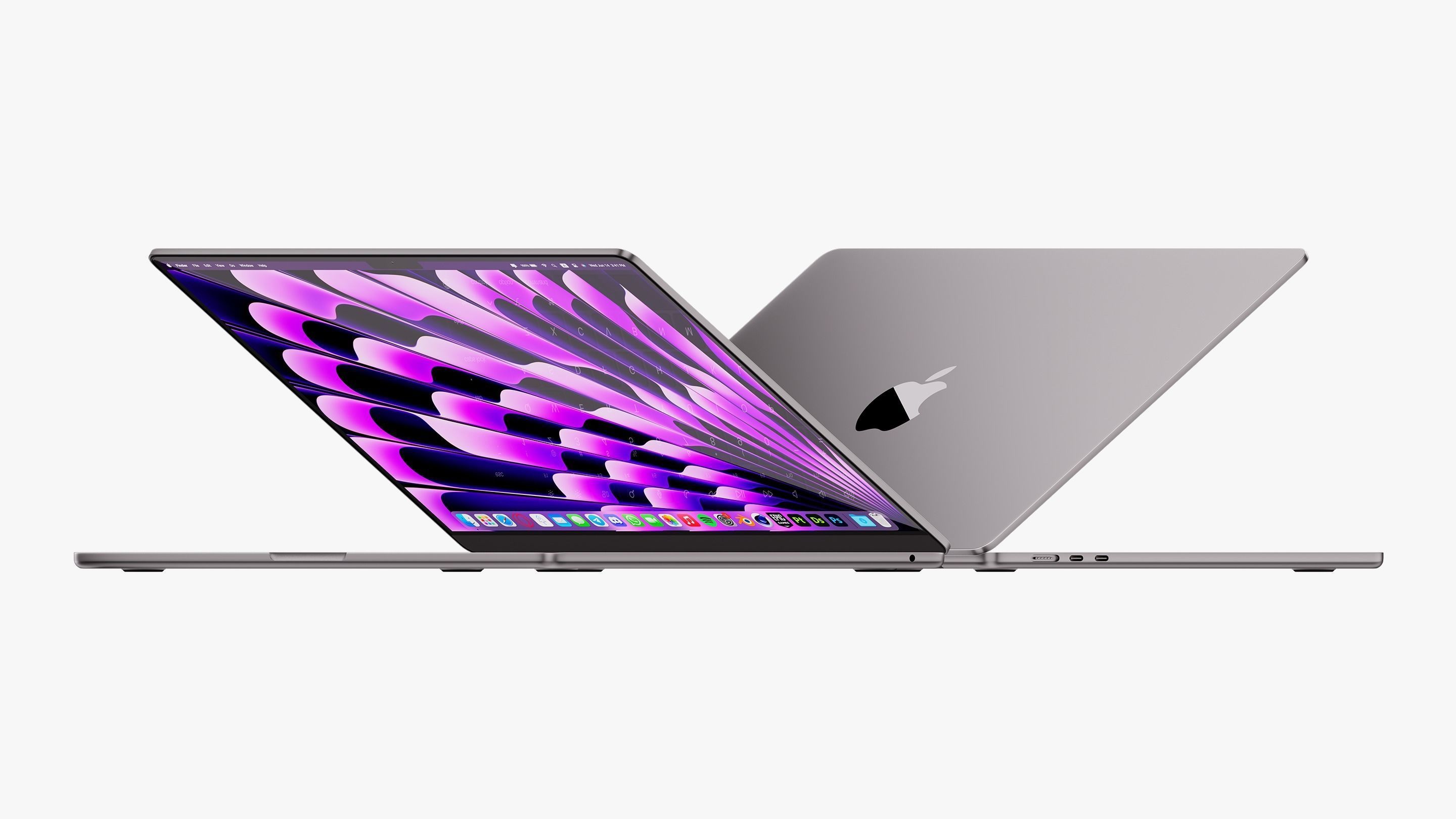 Apple MacBook Air 15 inch Collection 2023 With Magic Mouse 3D model_3