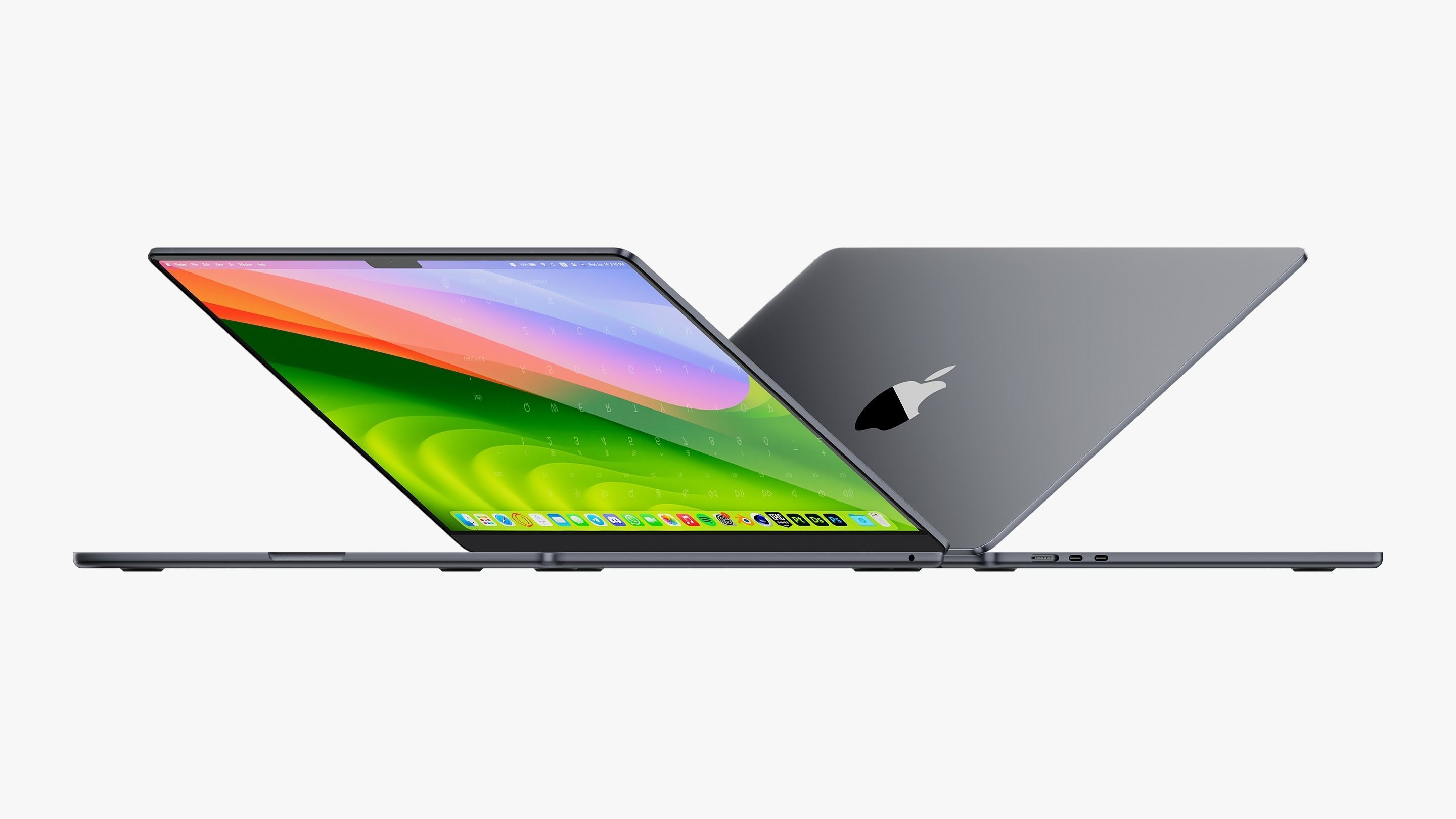 Apple MacBook Air 15 inch Collection 2023 With Magic Mouse 3D model_37