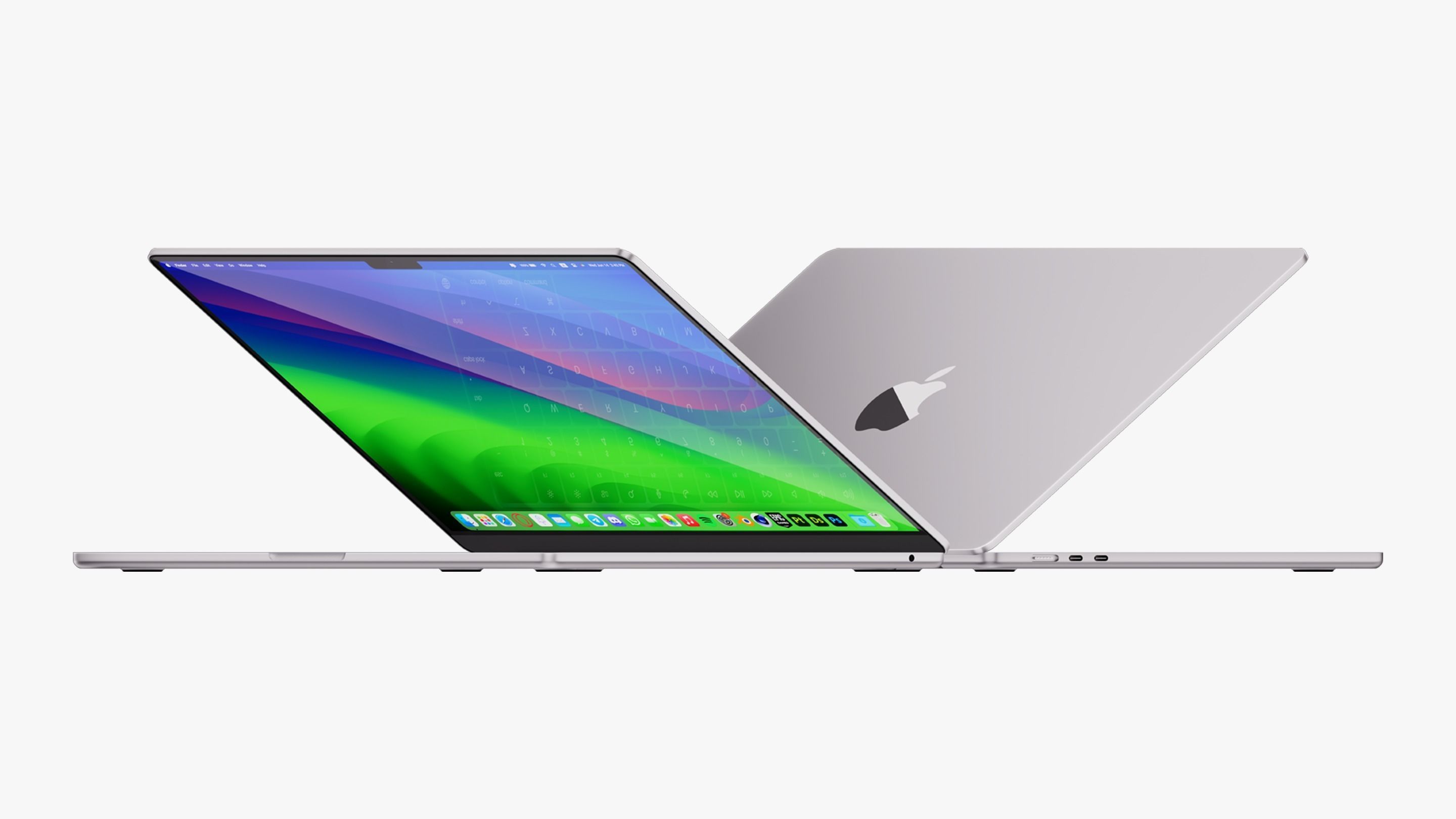 Apple MacBook Air 15 inch Collection 2023 With Magic Mouse 3D model_38