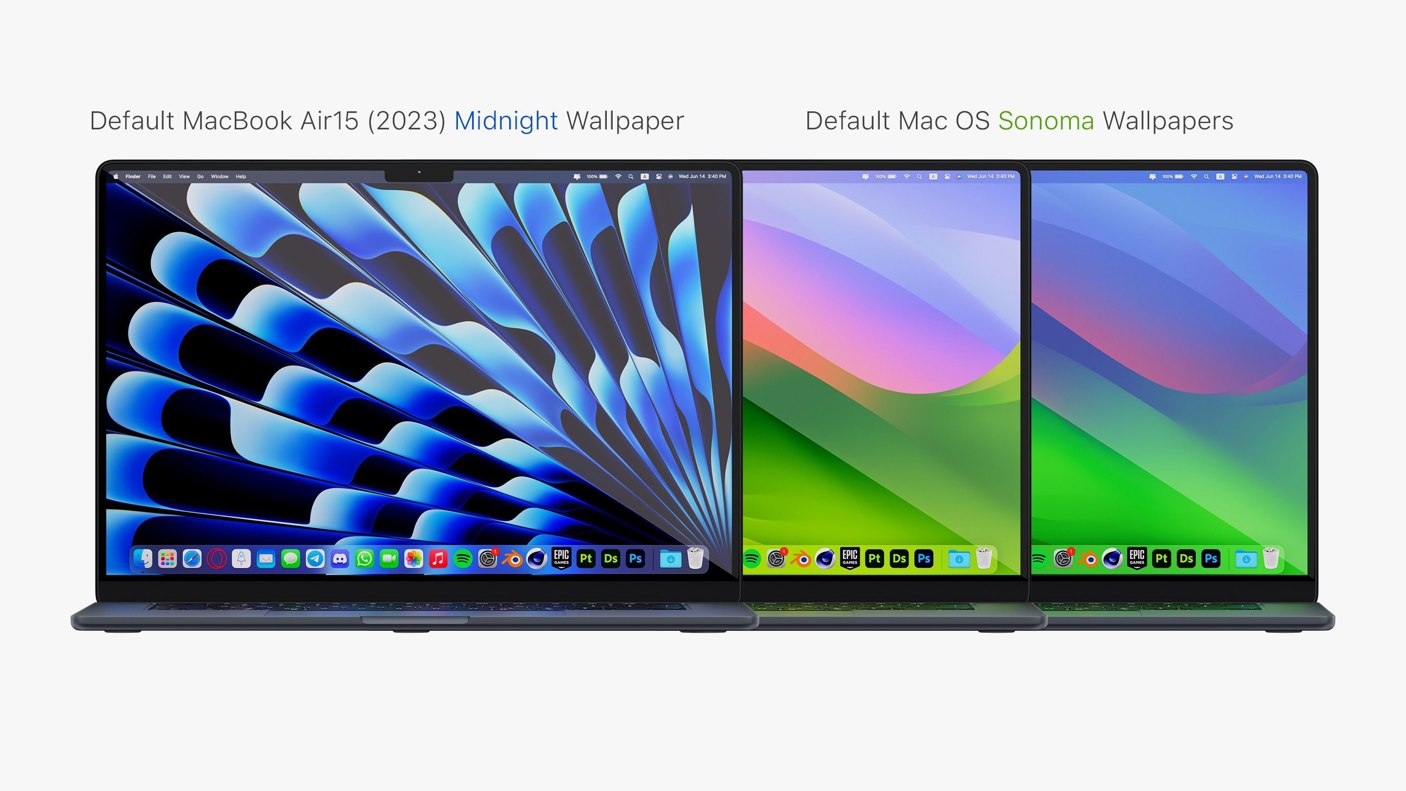 Apple MacBook Air 15 inch Collection 2023 With Magic Mouse 3D model_5