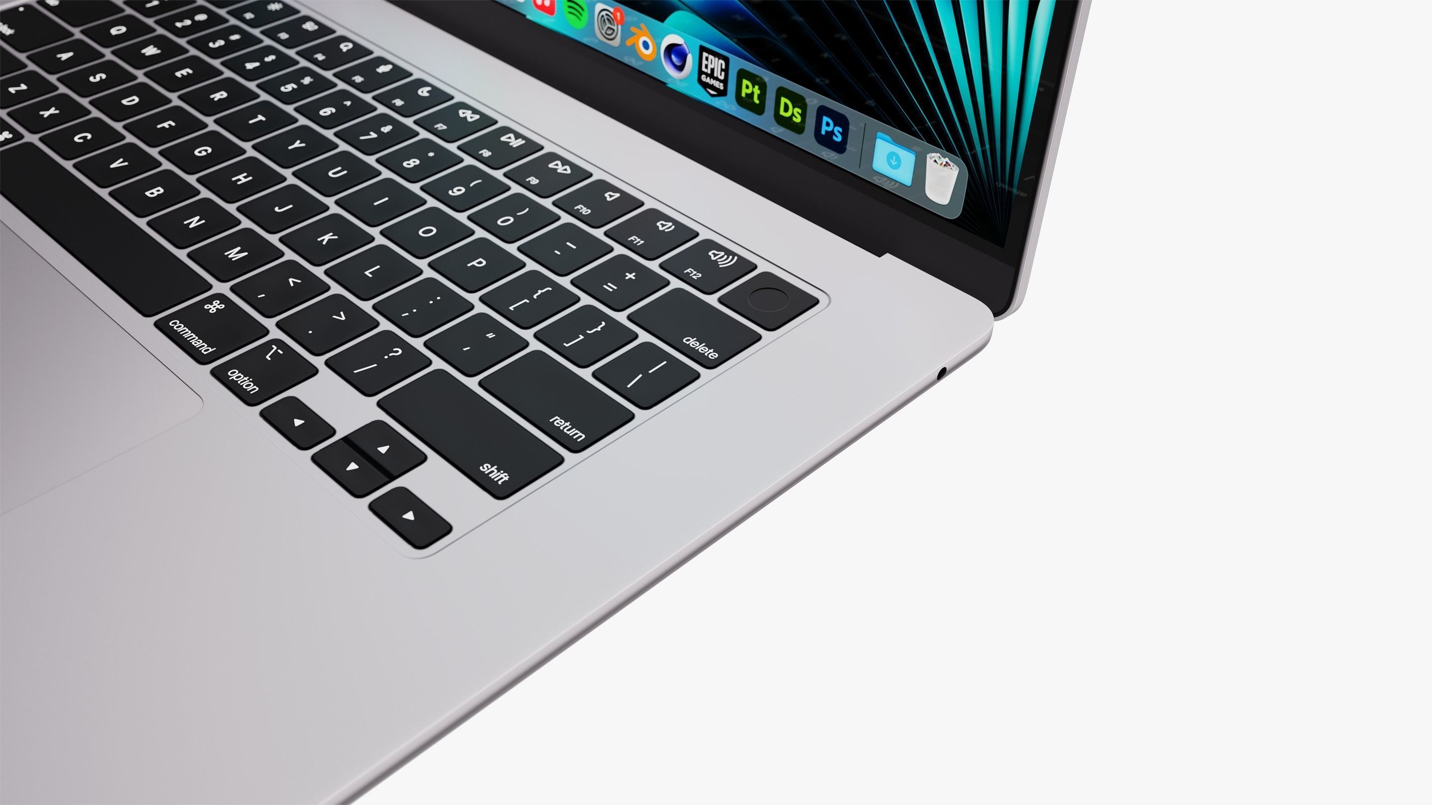 Apple MacBook Air 15 inch Collection 2023 With Magic Mouse 3D model_31