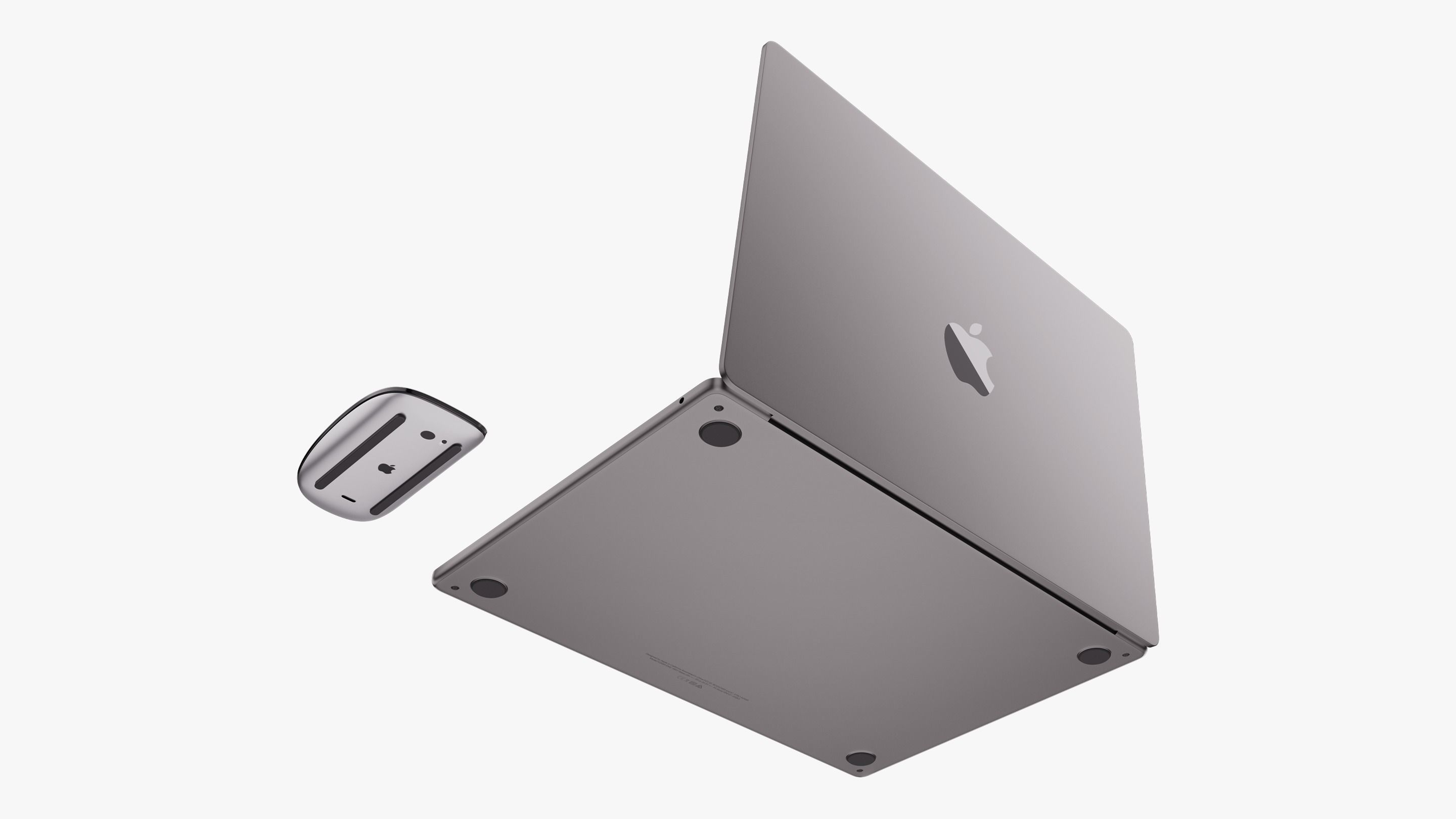 Apple MacBook Air 15 inch Collection 2023 With Magic Mouse 3D model_23