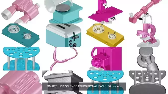 SMART KIDS SCIENCE EDUCATIONAL PACK 3D Model Collection