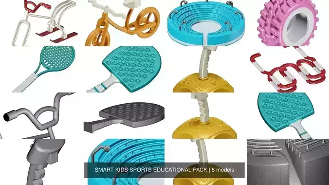 SMART KIDS SPORTS EDUCATIONAL PACK 3D Model Collection