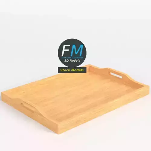 Wooden serving tray