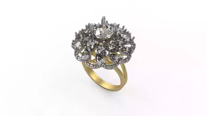 Woman Solitaire Ring 1065