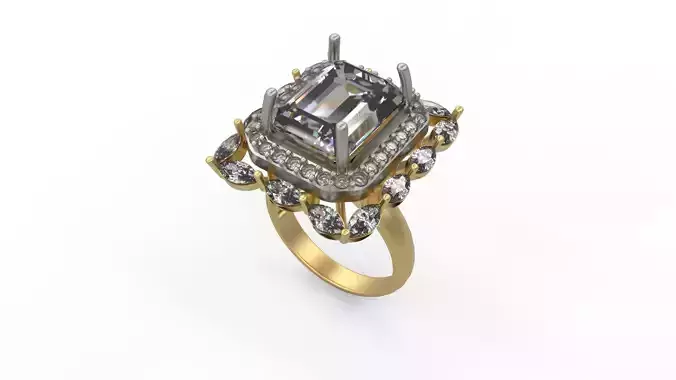 Woman Solitaire Ring 1066