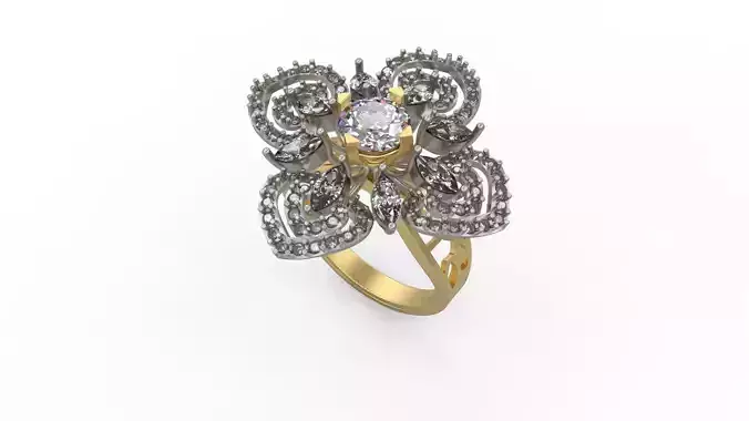 Woman Solitaire Ring 1031