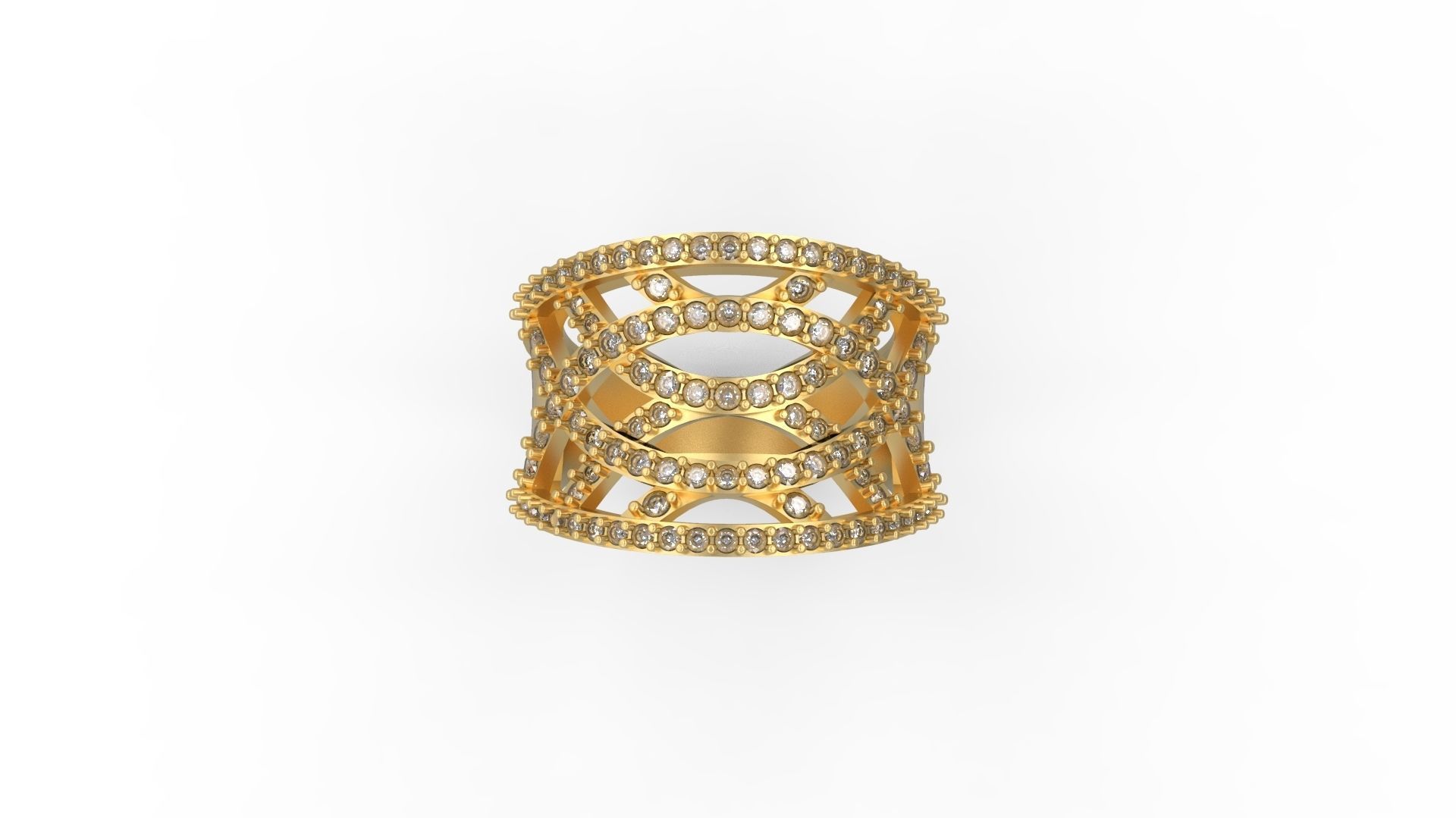 Woman Solitaire Ring 1033 3D print model_4