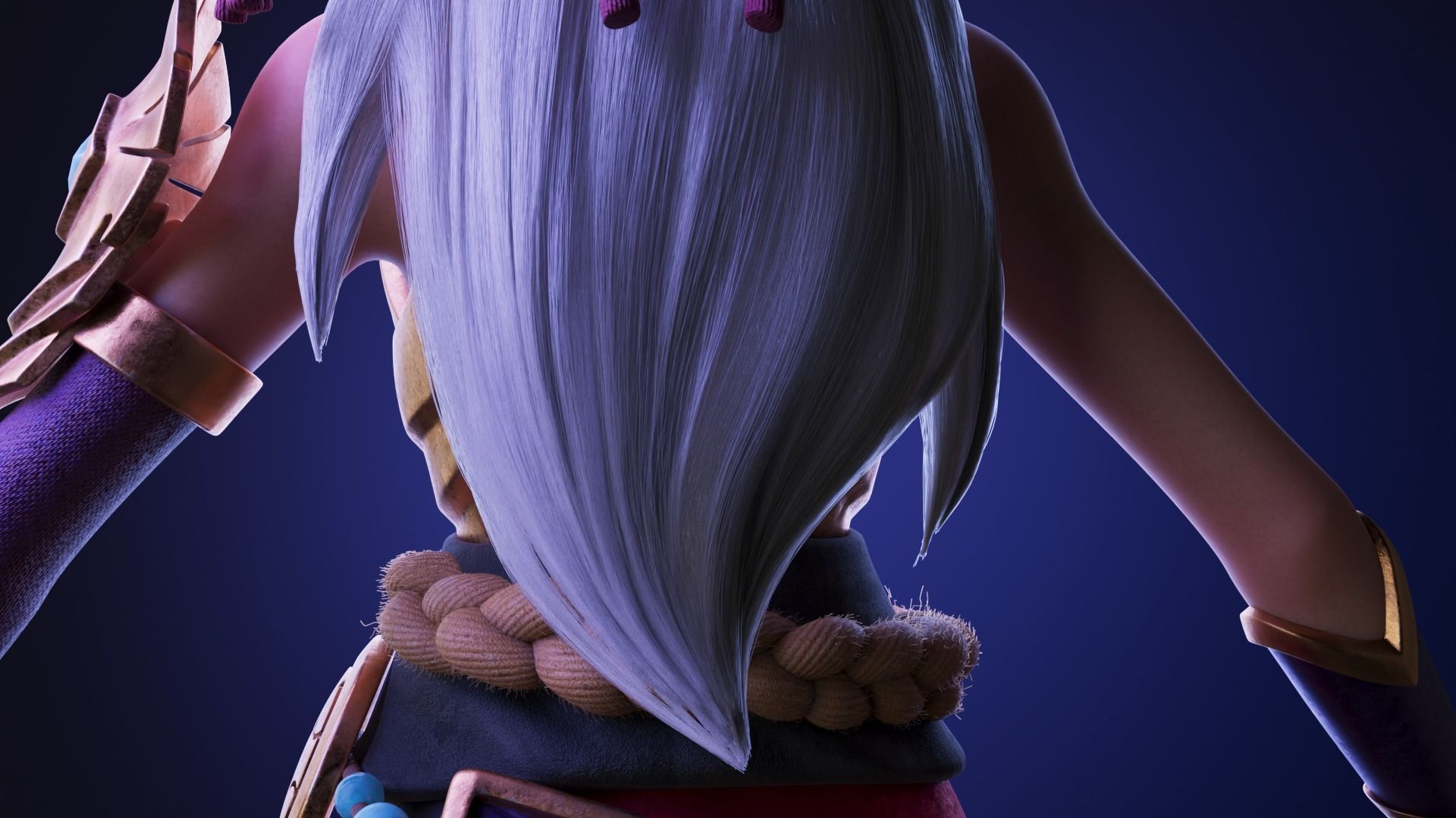 Lian - Paladins VFX character 3D model_8