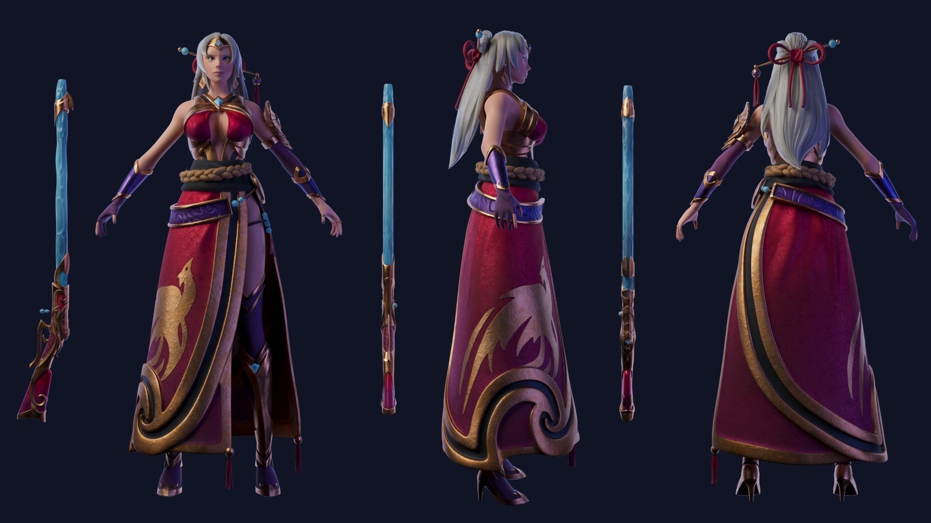 Lian - Paladins VFX character 3D model_6