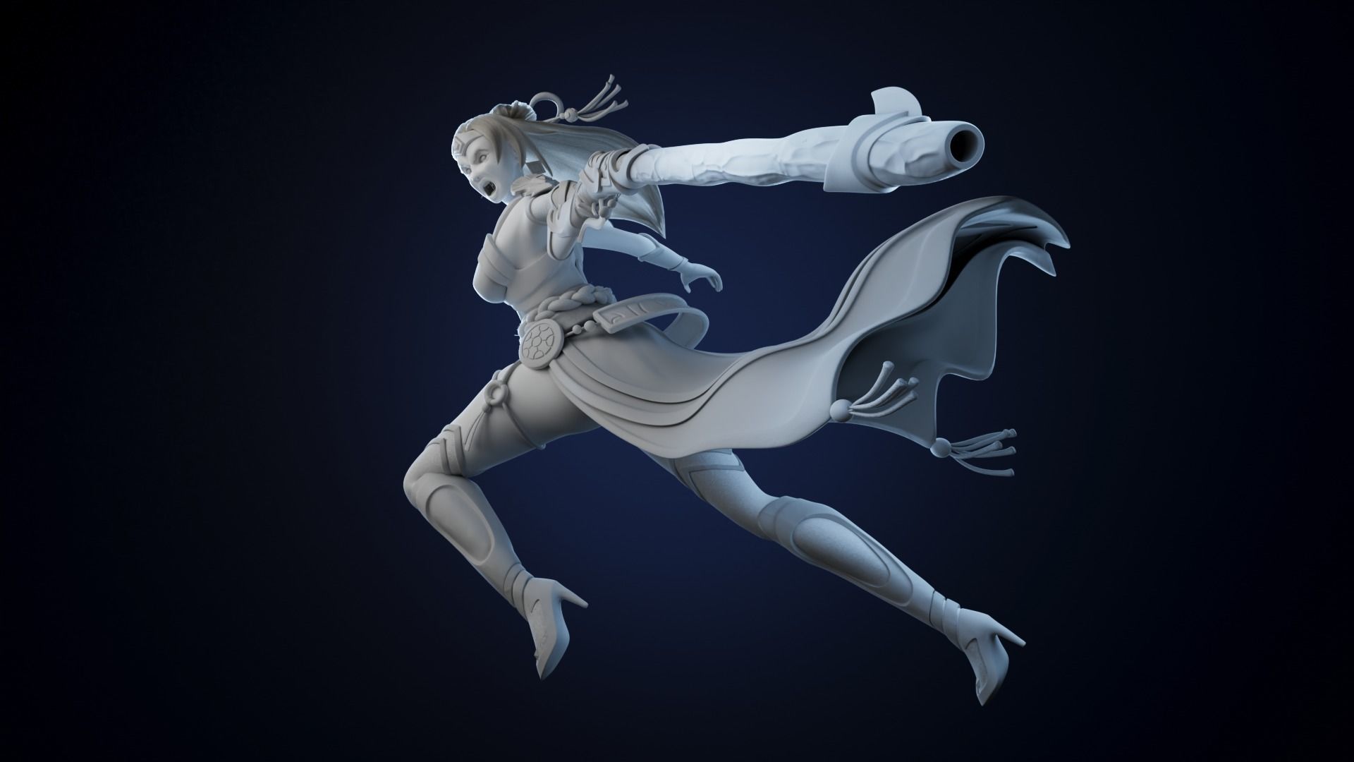 Lian - Paladins VFX character 3D model_4