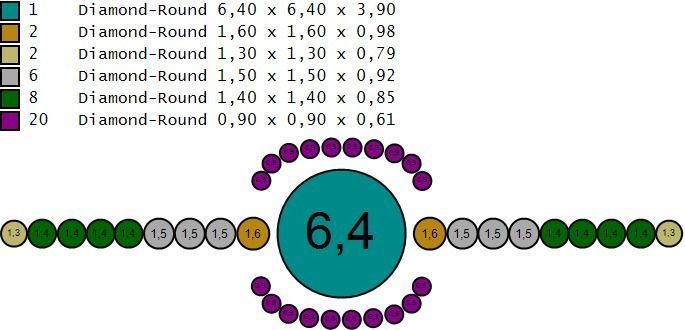 Woman Solitaire Ring 1039 3D print model_8
