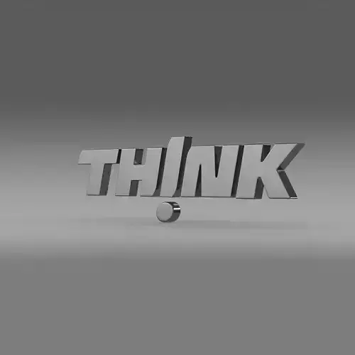 Think Logo 3D model