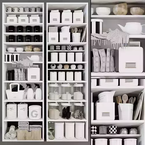 Modern racks 3D model