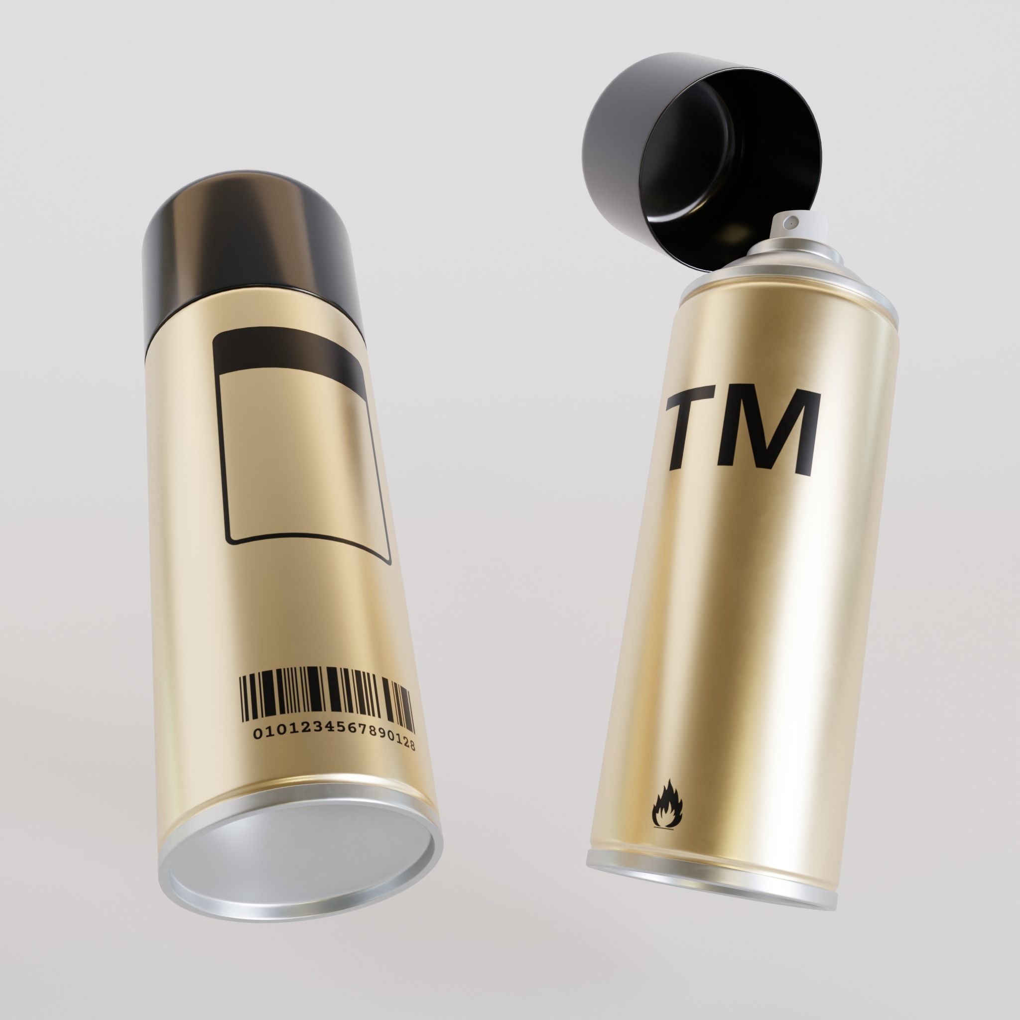 Spray Can 3D model_2