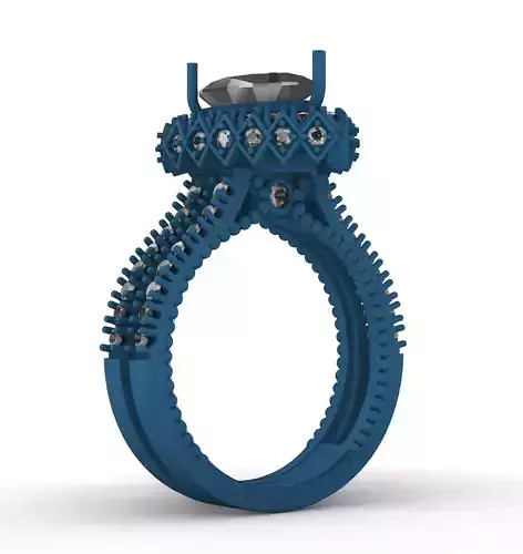 Engagement Ring 3D print model