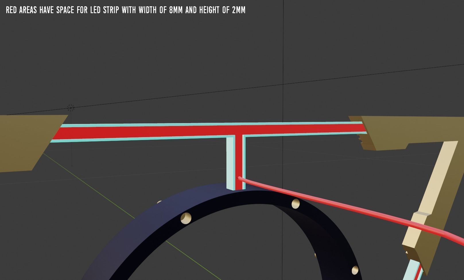 Genshin Impact - Candace shield - led strips support 3D print model_13