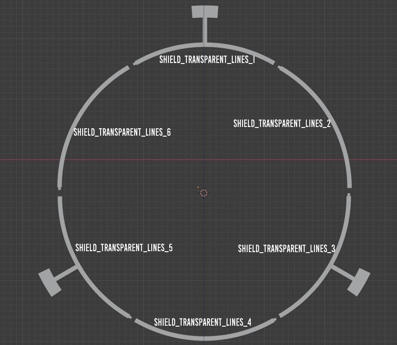 Genshin Impact - Candace shield - led strips support 3D print model_19