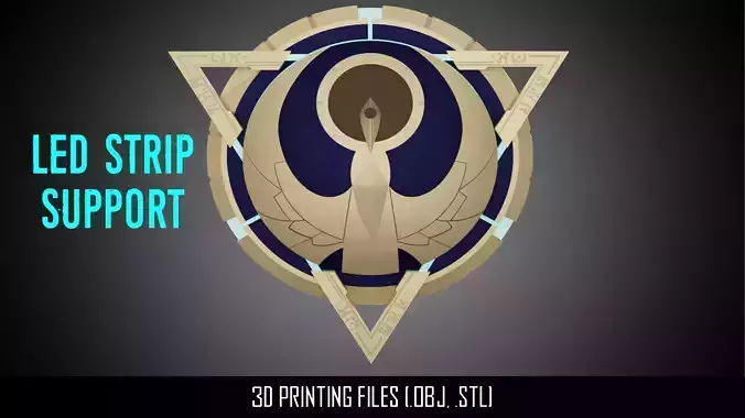 Genshin Impact - Candace shield - led strips support