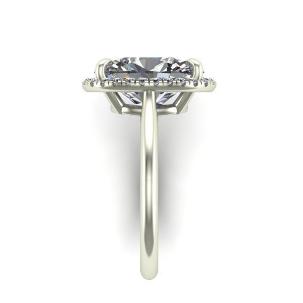 Ring with oval  3D print model_5