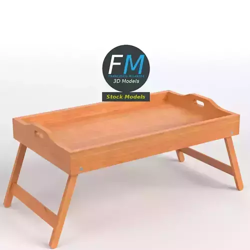 Breakfast serving tray