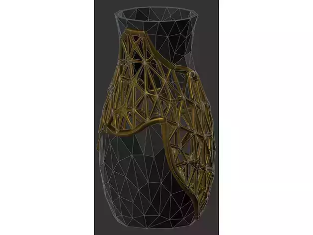 Vase Hex design